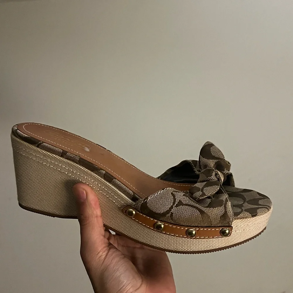 Coach Wedge Sandals - Picture 3 of 5